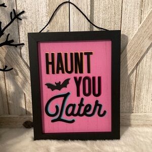 COPY - Target Halloween 2023 Haunt You Later Hanging Sign